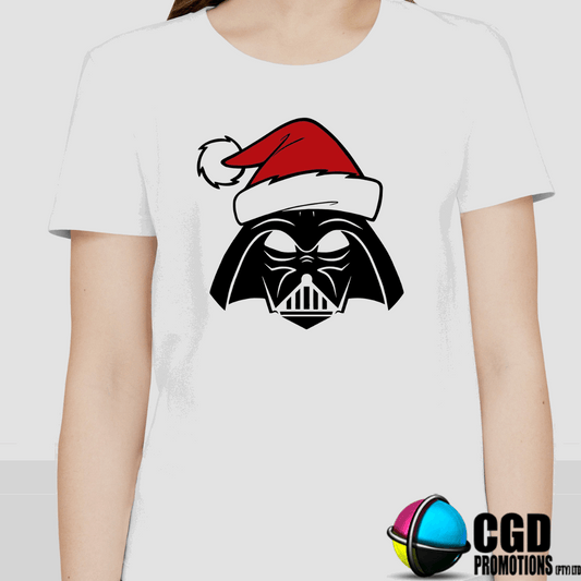 Vader Christmas Printed Shirt - Matching Christmas Adult Unisex, Ladies Fitted & Kids 