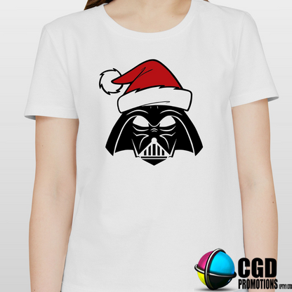 Vader Christmas Printed Shirt - Matching Christmas Adult Unisex, Ladies Fitted & Kids 