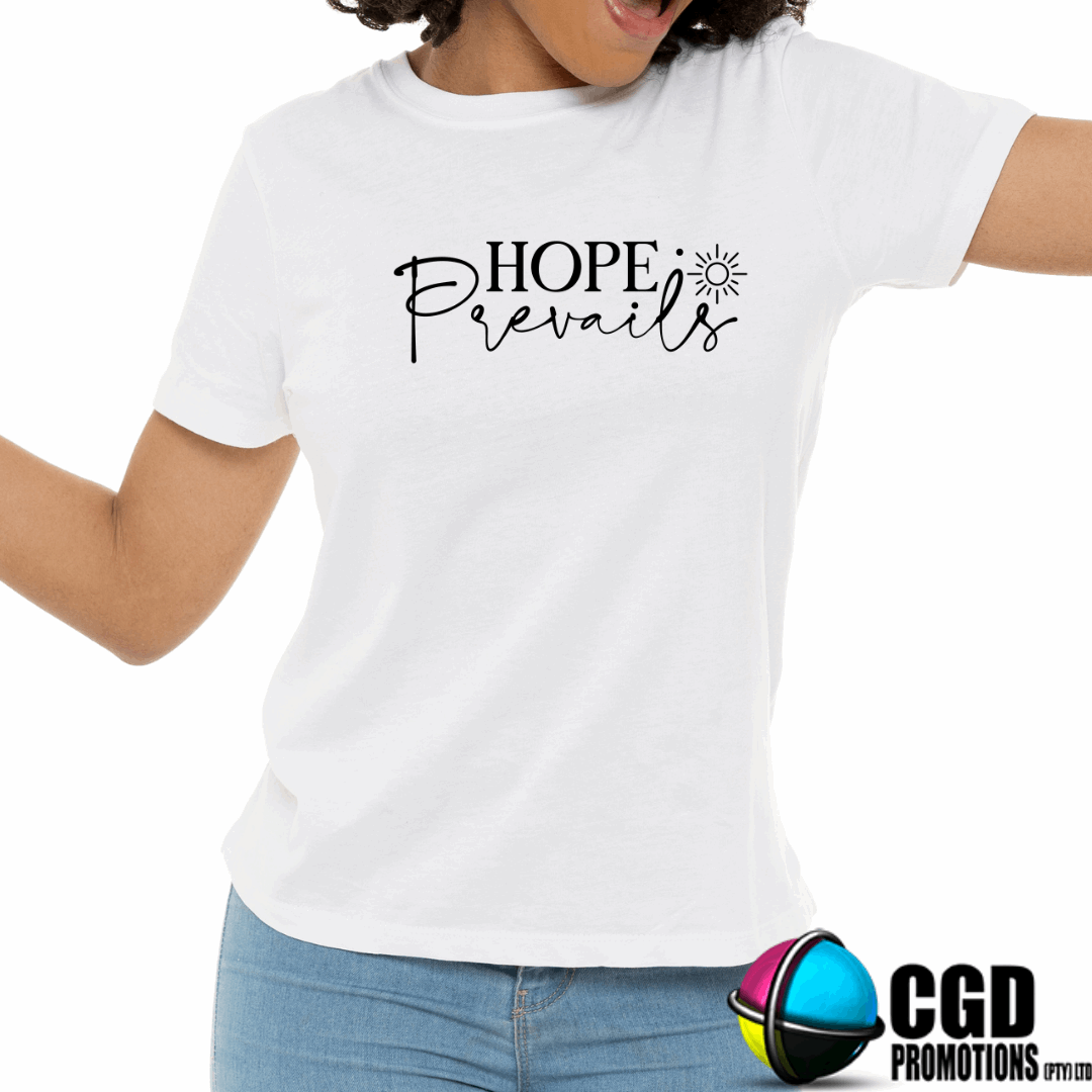 Hope Prevails Adult Printed Shirt (Faith Based)