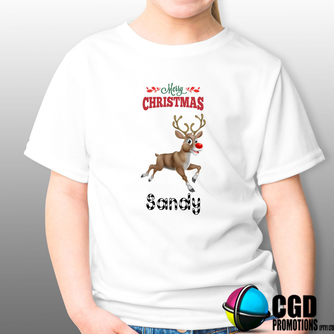 Reindeer Adult & Kids Christmas Printed Shirt – Matching Adult & Kids Holiday Shirts