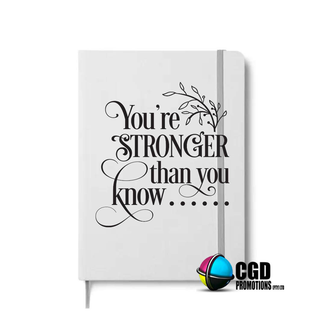 You Strong than you You A5 Hard Cover Notebook  ((Faith Based))