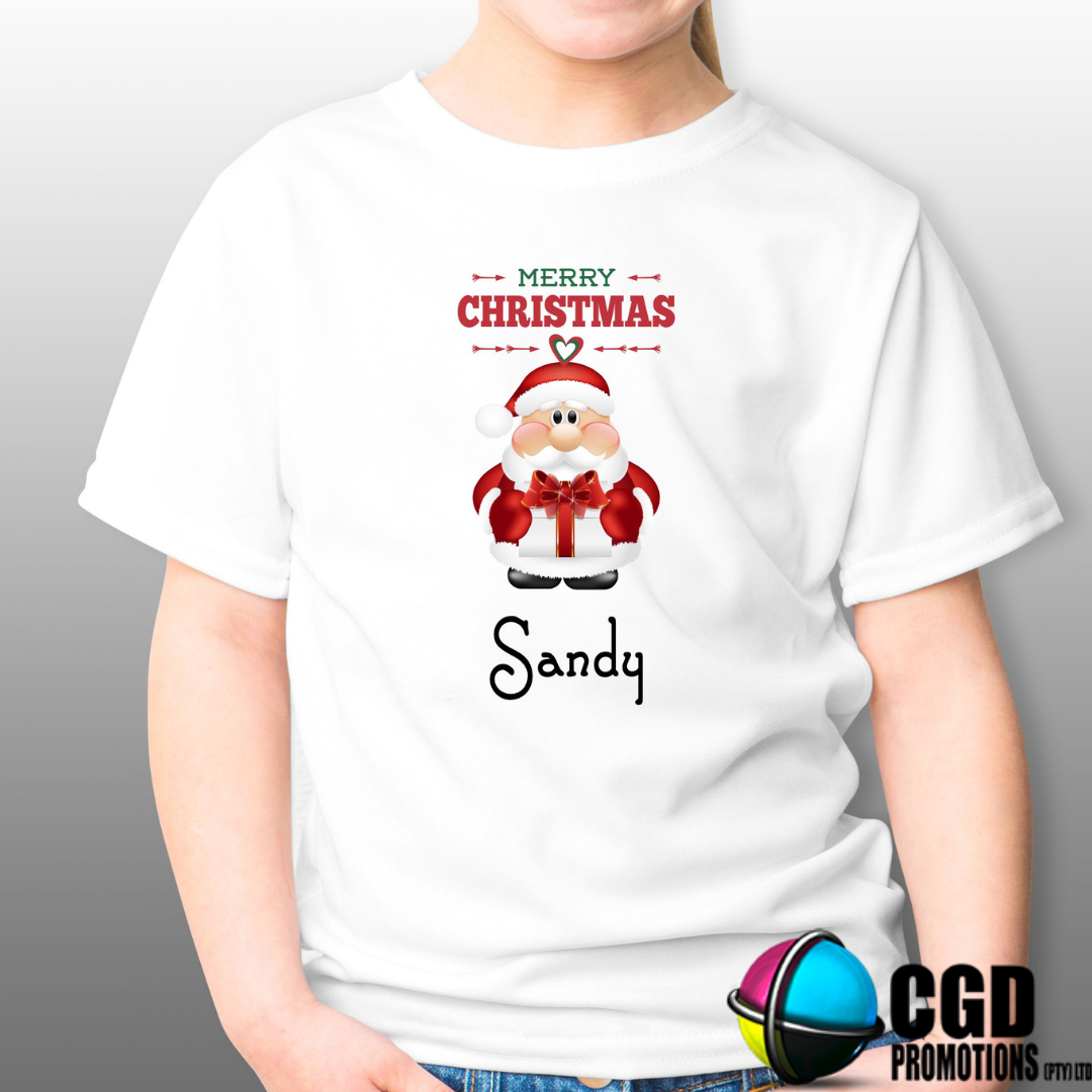 Santa Adult & Kids Christmas Printed Shirt – Matching Adult & Kids Holiday Shirts