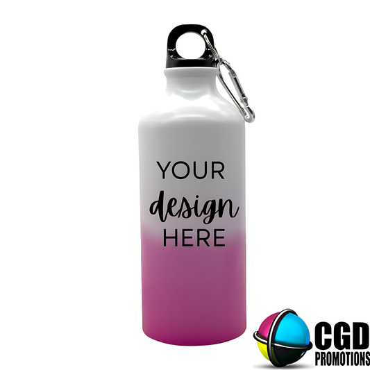 Custom Magic Pink Water Bottle - Personalised Aluminium 600ml Magic Water Bottle SA | CGD Promotions