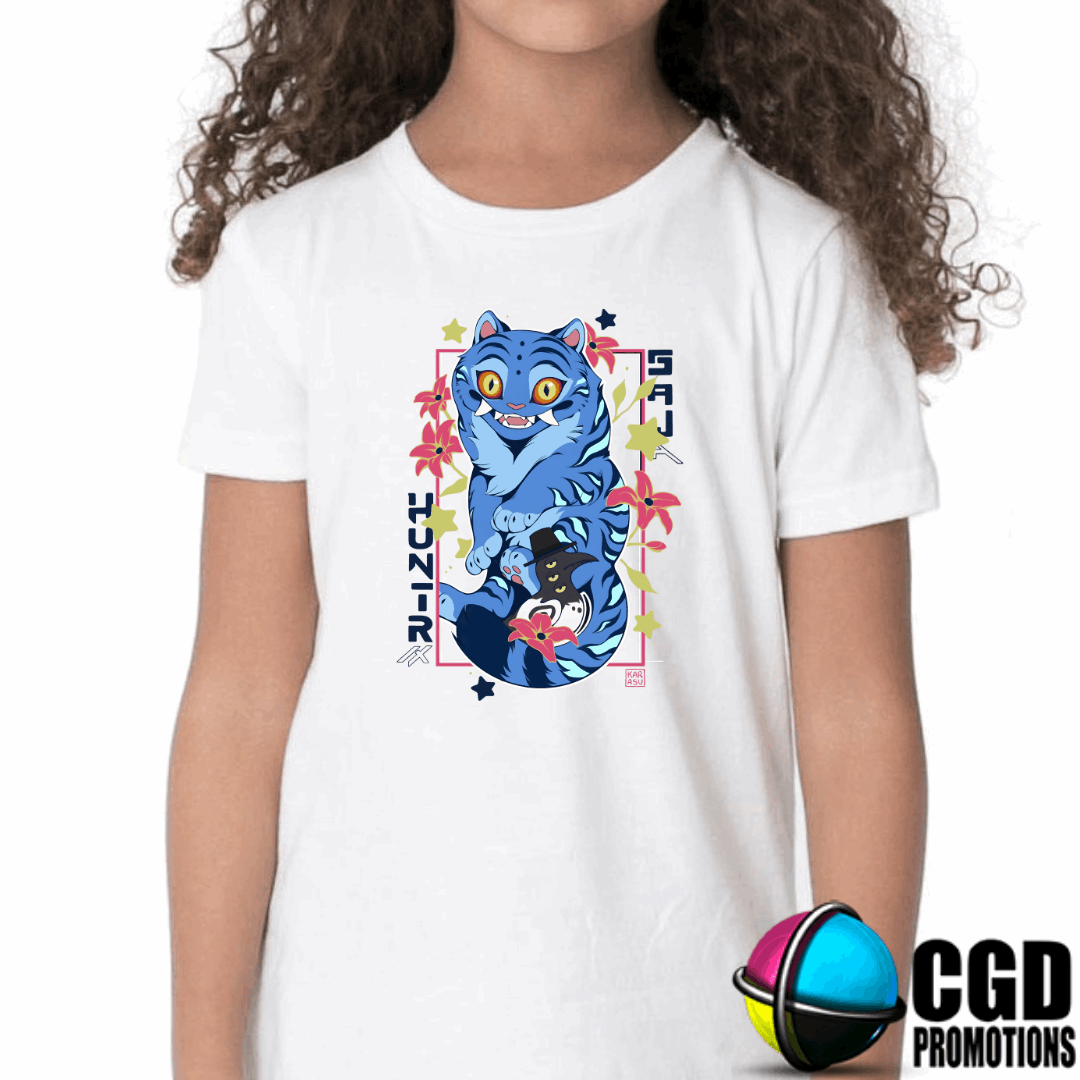 "K-pop Demon Hunter inspired shirt front design"