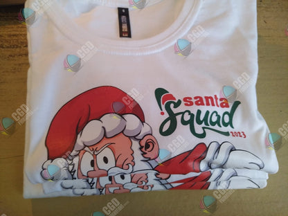 Dubbing Santa - Santa Squad Adult & Kids Christmas Printed Shirt