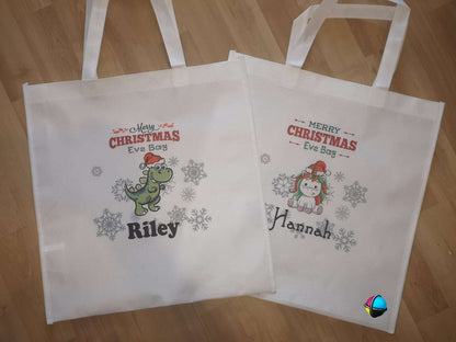 Christmas Eve Tote Bag & Matching Mug – Personalized CGD Xmas Characters