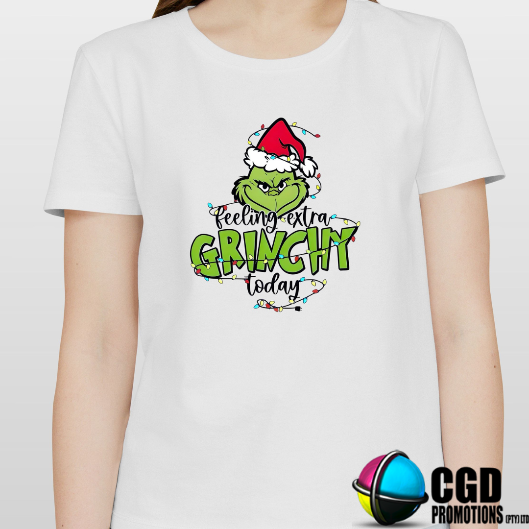 Feeling Extra Grincy today Grinch Christmas Printed Family Shirt - Matching Christmas Adult Unisex, Ladies Fitted & Kids (Copy)