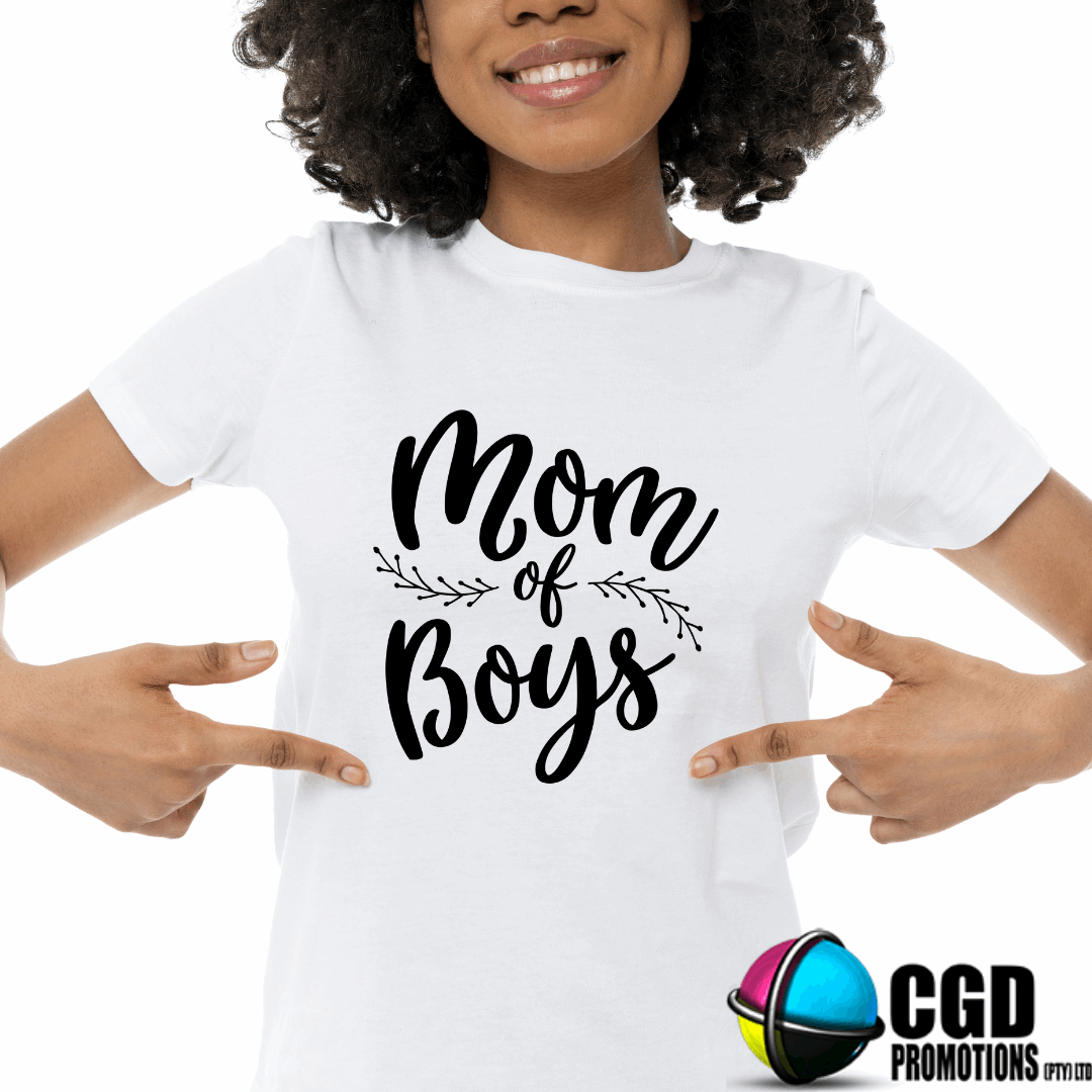 Mom Of Boys Printed Shirt