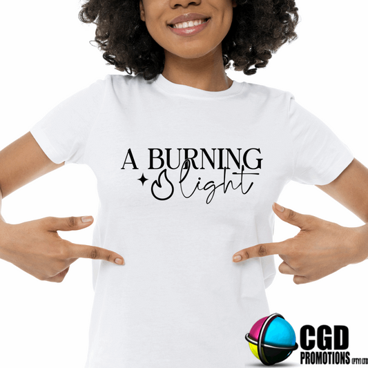 Burning Light Adult Printed Shirt (Faith Based)