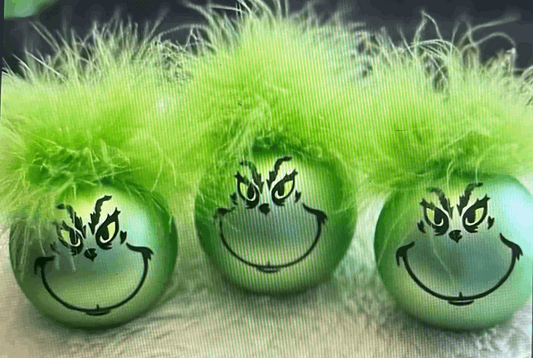 Funny Grinch 8cm Bauble Christmas Decoration
