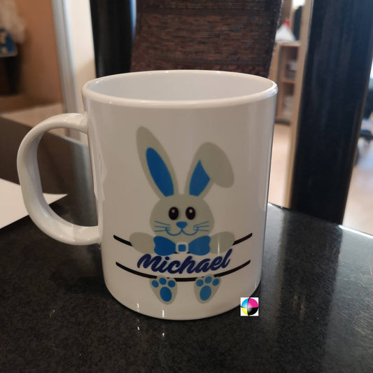 Easter Personalised Bunny Mugs Ceramic or Plastic ideal for the entire family