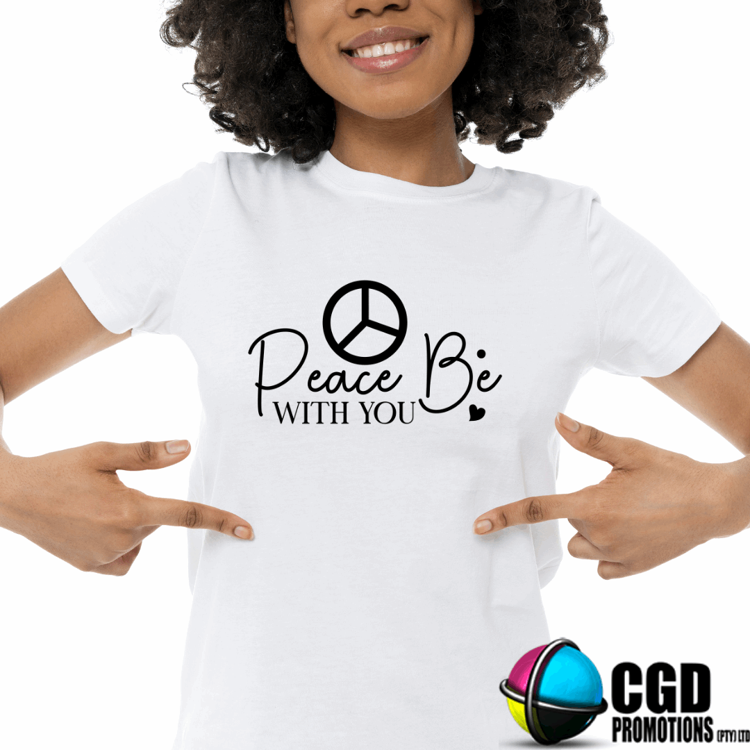 Peace Be with You Adult Printed Shirt (Faith Based)