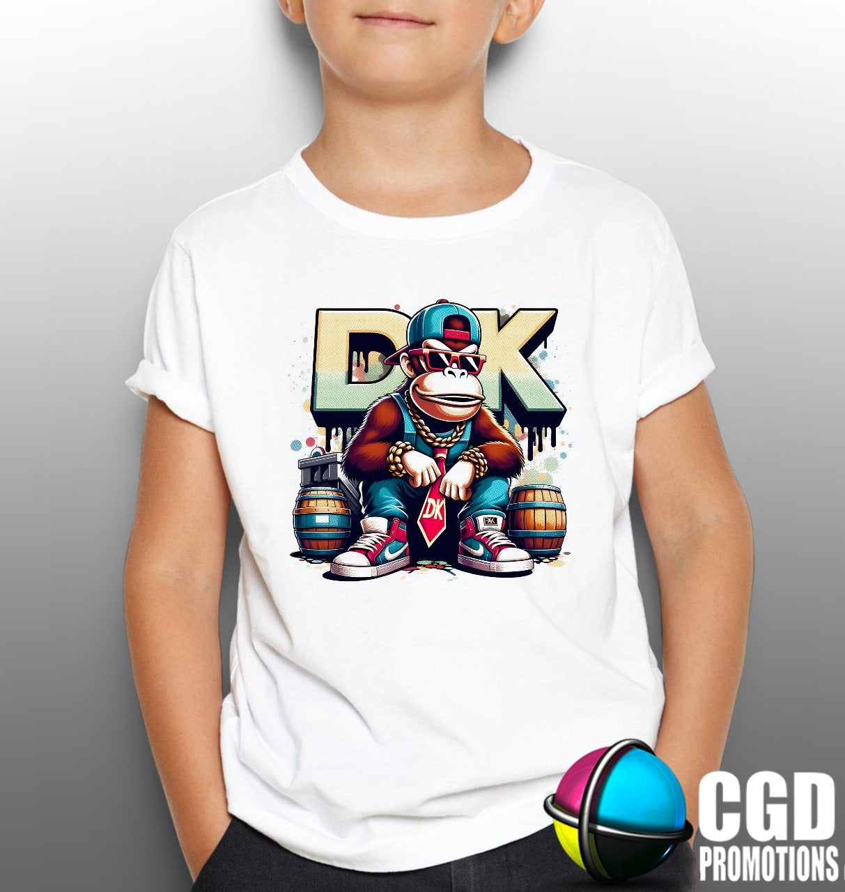 Donkey K Printed Gaming Adult & Kids Printed Gaming Shirt