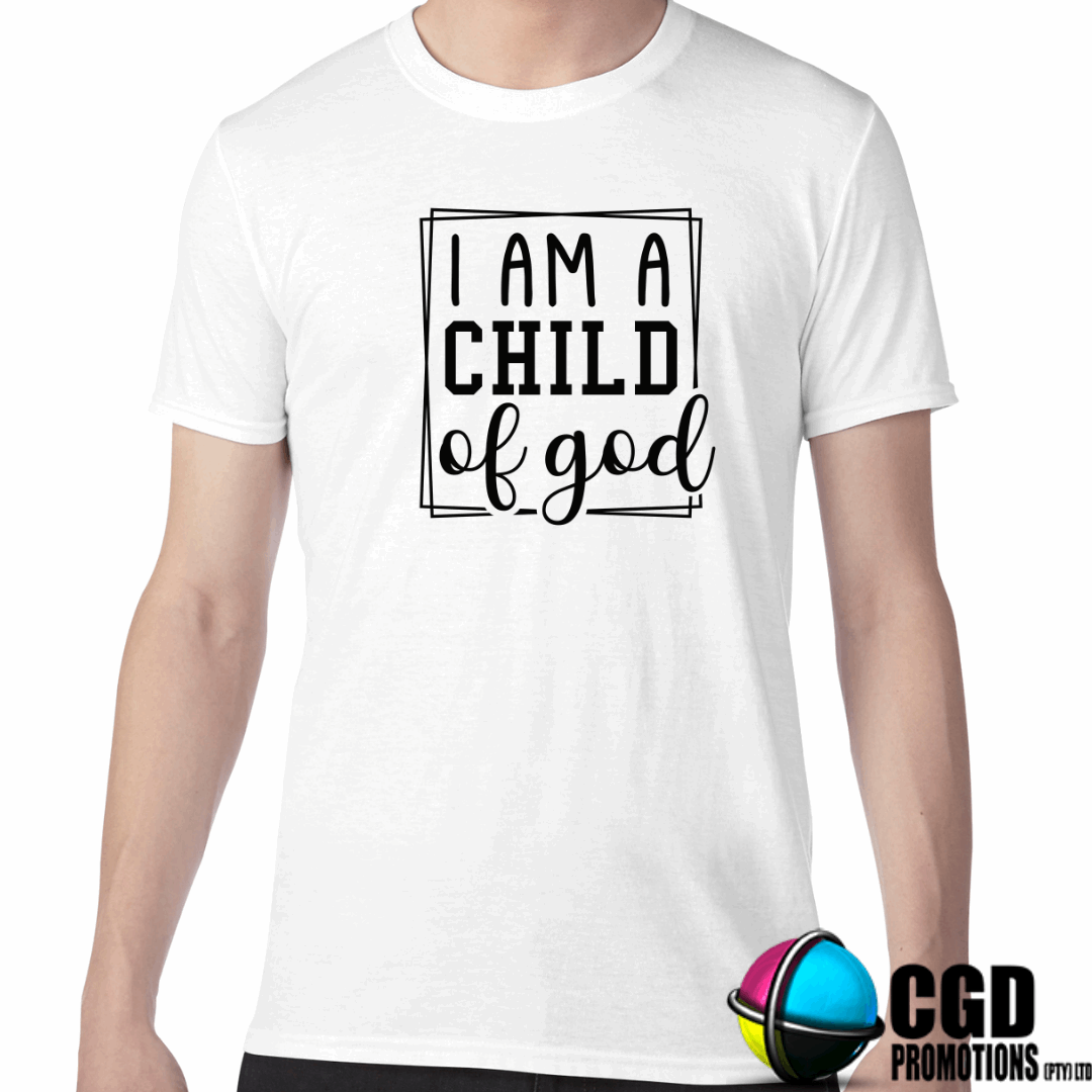 I am a Child of God Adult & Kids Printed Shirt (Faith Based)