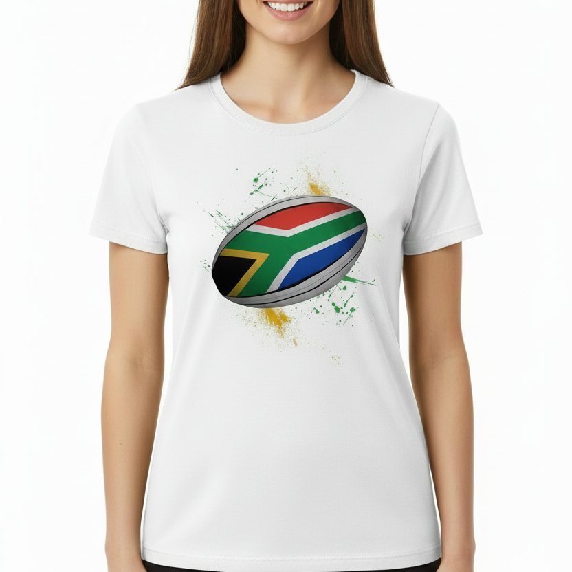 South African Rugby Ball Shirt – Flag Design | Unisex & Kids Heritage Shirts – CGD Promotions