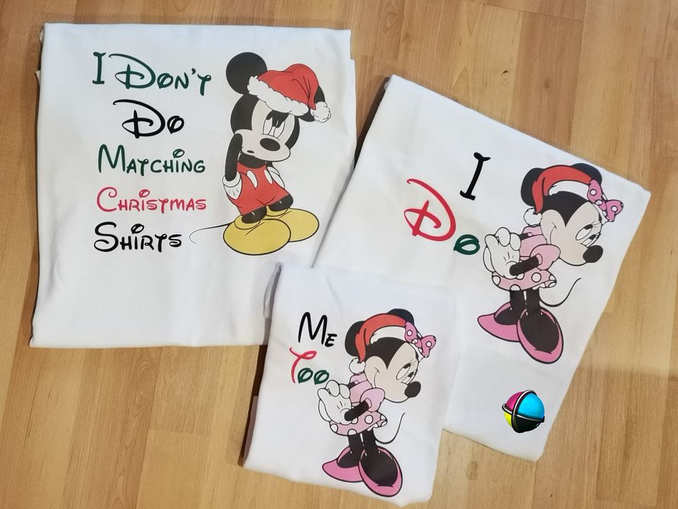 I Dont Do Matching Christmas Shirts Family of 4 Matching Christmas Printed Shirts (2 kiddies T-Shirt Option)