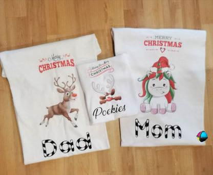 Christmas Character Adult & Kids Christmas Printed Shirt