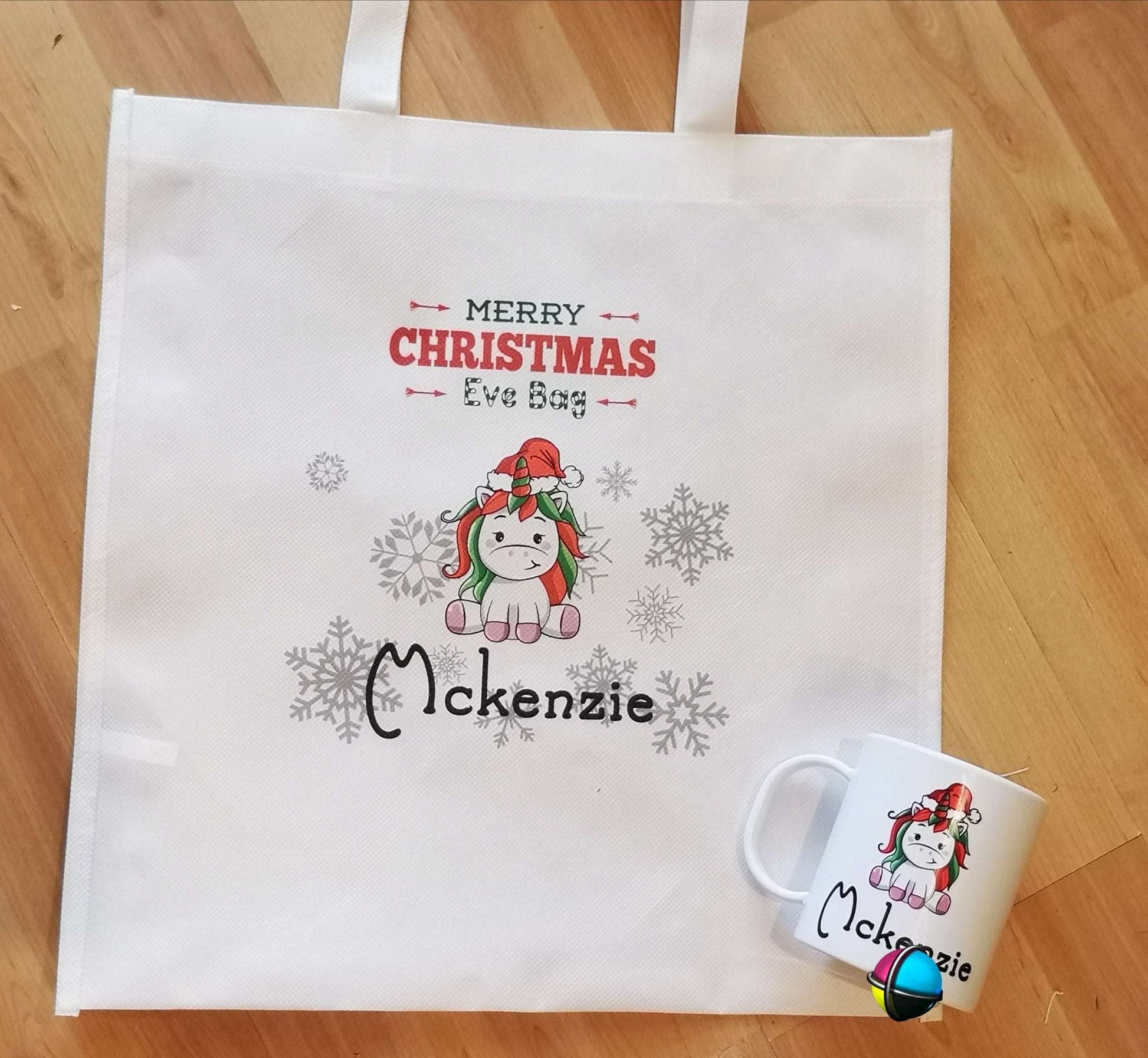 Christmas Eve Tote Bag – Personalized CGD Xmas Characters
