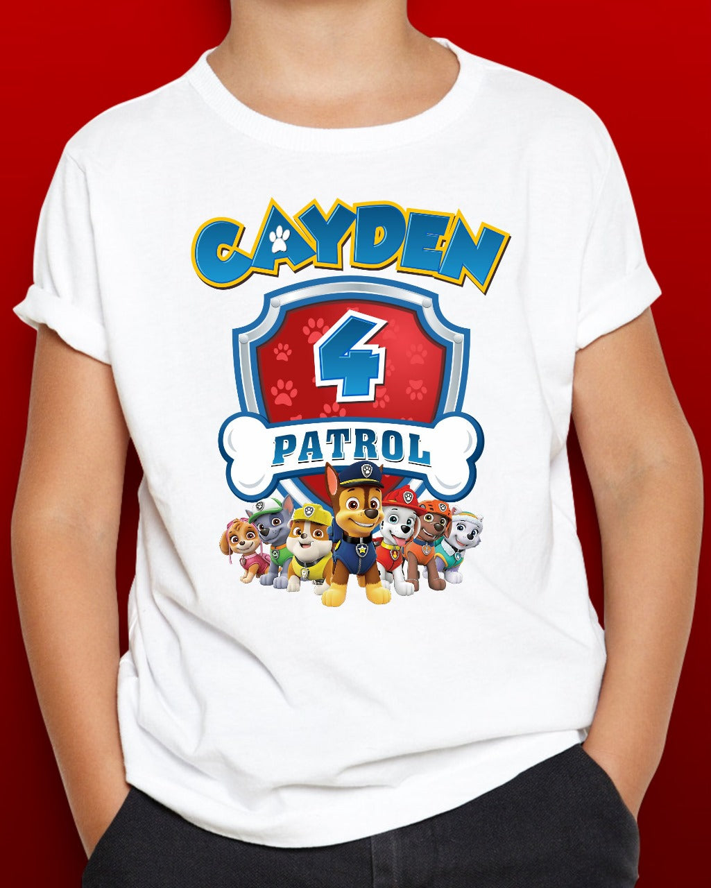 Paw Patrol Birthday Kids Printed Shirt