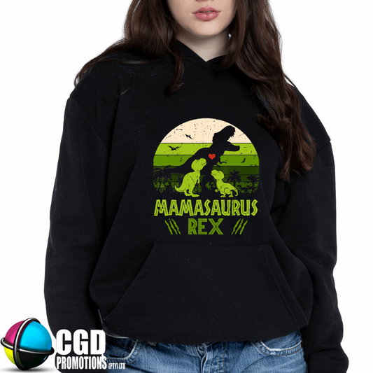 Mamasaurus Rex Green Unisex Printed Hoodie