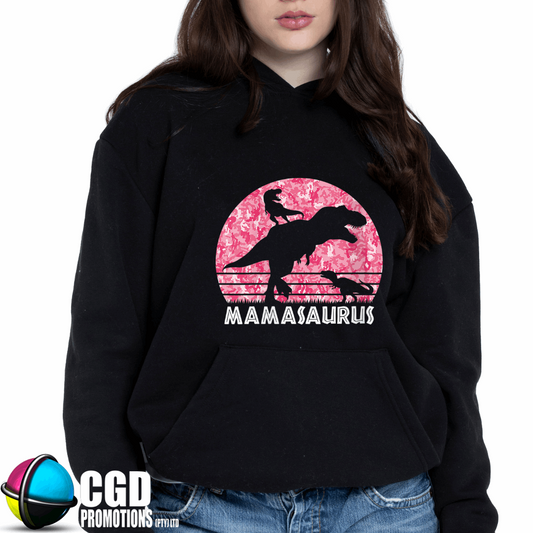 Mamasaurus Pink Unisex Printed Hoodie