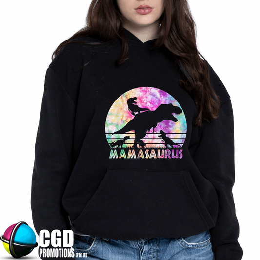 Mamasaurus Multicolour Unisex Printed Hoodie