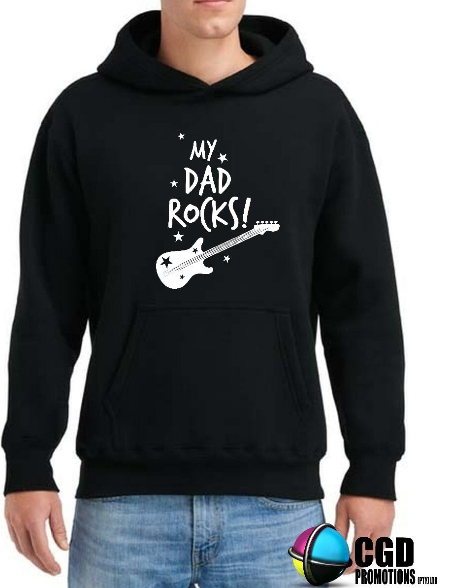 My Dad Rocks Unisex Printed Hoodie