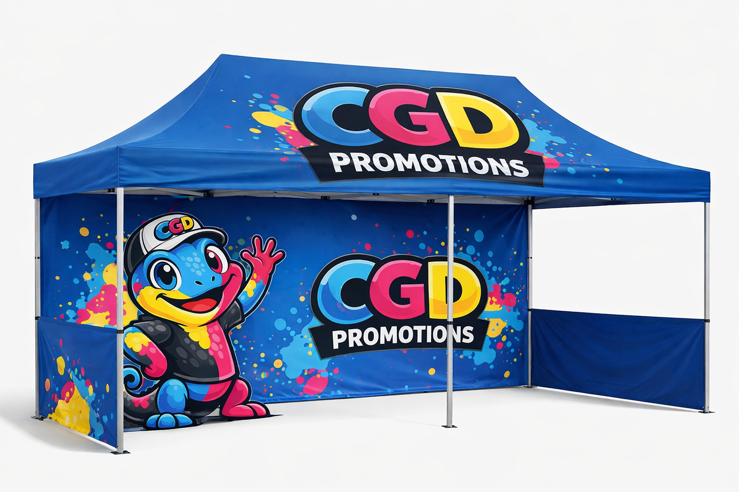 Custom 6x3m Dye Sublimation Branded Gazebo