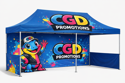 Custom 6x3m Dye Sublimation Branded Gazebo