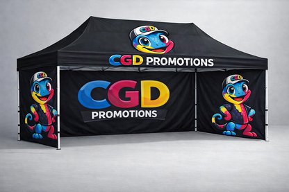 Custom 6x3m Dye Sublimation Branded Gazebo