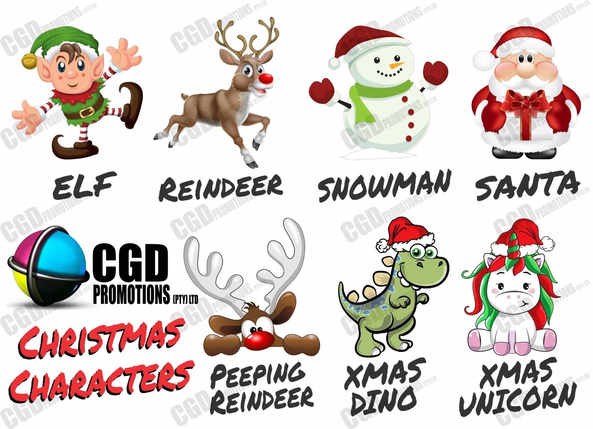 My First Christmas Character Printed Baby Grow Elf Snowman Reindeer Santa Peeping Reindeer Xmas Dino Xmas Unicorn