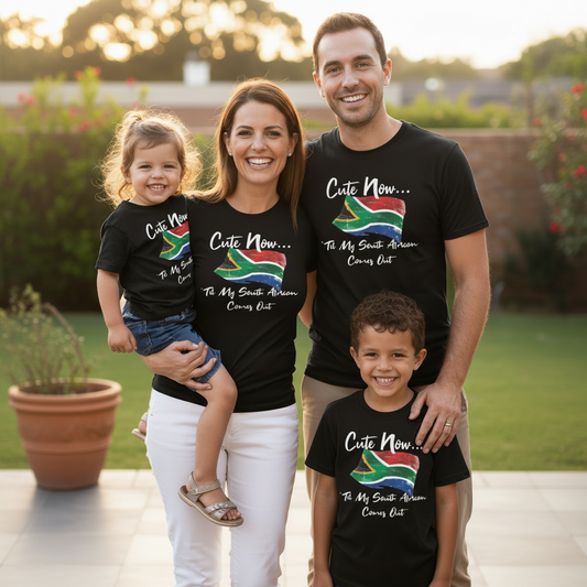 I’m Cute Until My South African Comes Out Shirt | Family Heritage Shirts – CGD Promotions