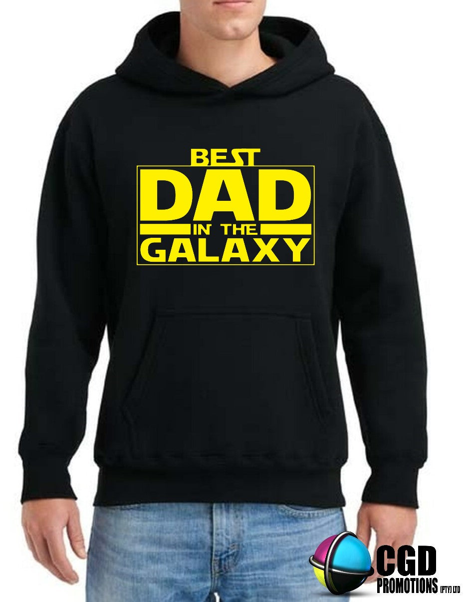 Best Dad of the Galaxy Unisex Printed Hoodie