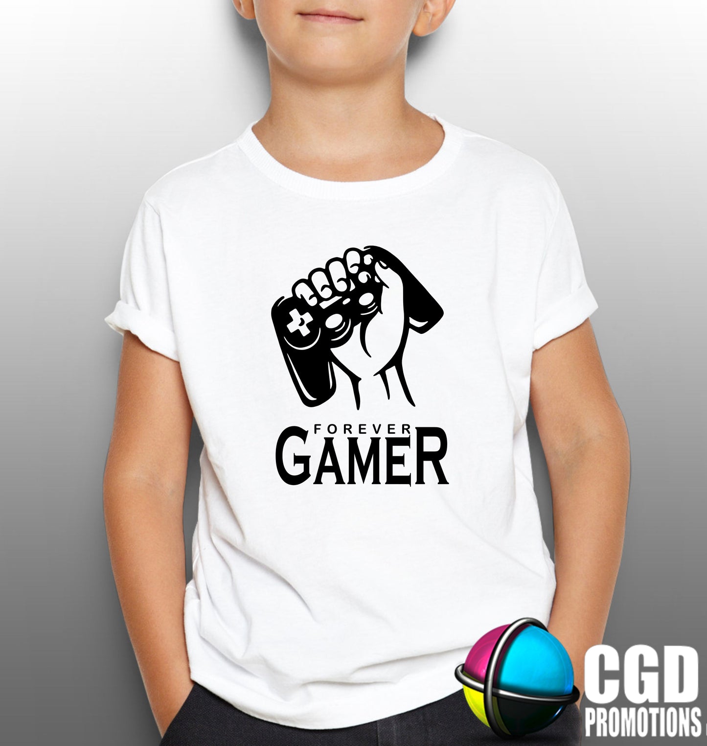 Gamer Forever Remote Control Kids Printed Gaming Shirt