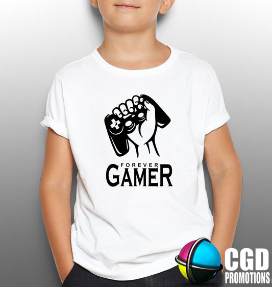 Gamer Forever Remote Control Kids Printed Gaming Shirt