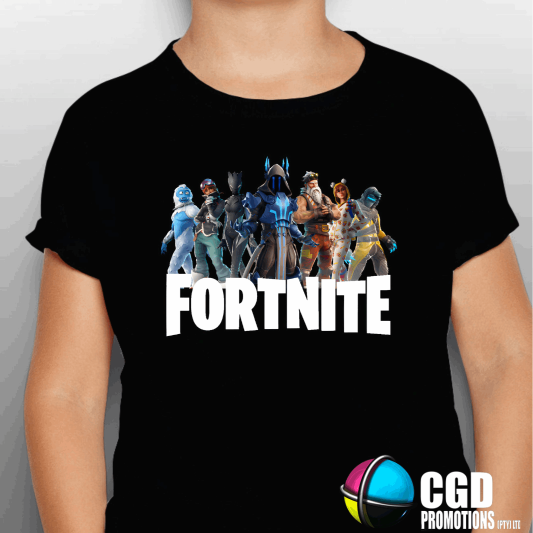 Fortnite T-shirt for kids with colorful game character print – CGD Promotions
Fortnite Shirt - Gaming Printed Shirt - Matching Unisex, Ladies Fitted & Kids
