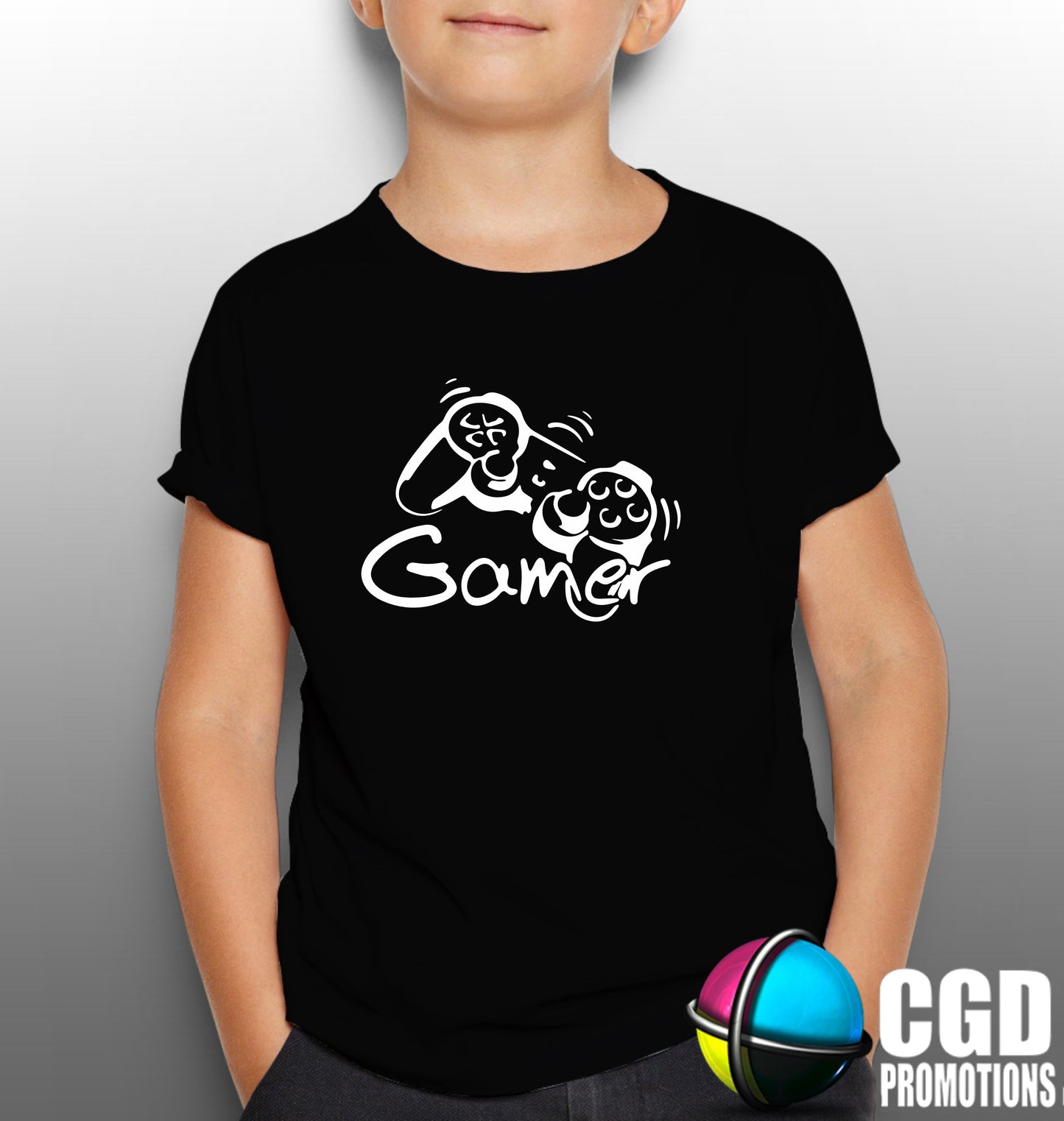 Gamer Remote Control Kids Printed Gaming Shirt