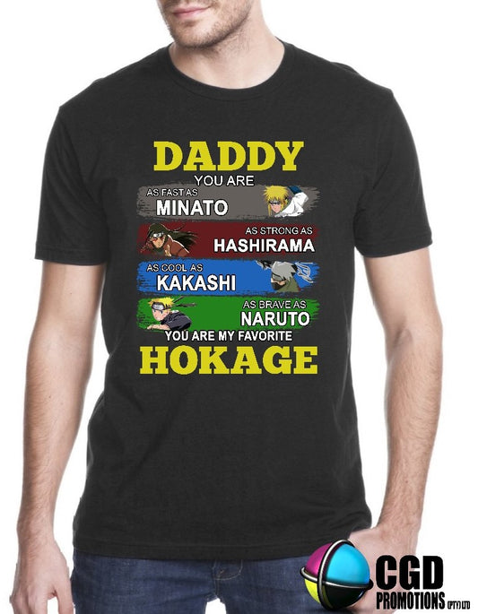 Daddy you are as fast as Minato... Printed Shirt