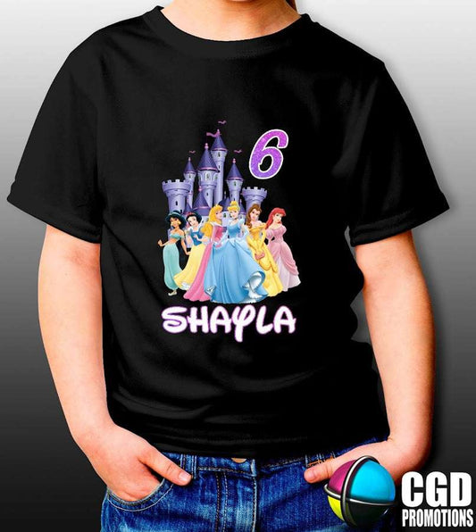 Princess Birthday Kids Printed Shirt