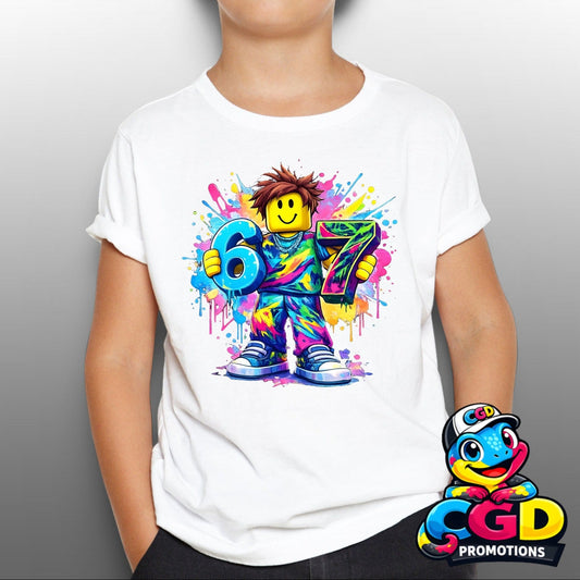 Six Seven printed birthday shirt for kids birthday T-shirt South Africa