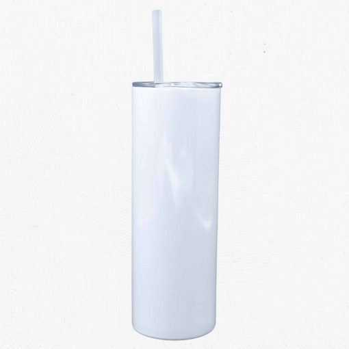 20oz Skinny White Sublimation Tumbler Blank