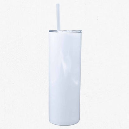 20oz Skinny White Sublimation Tumbler Blank