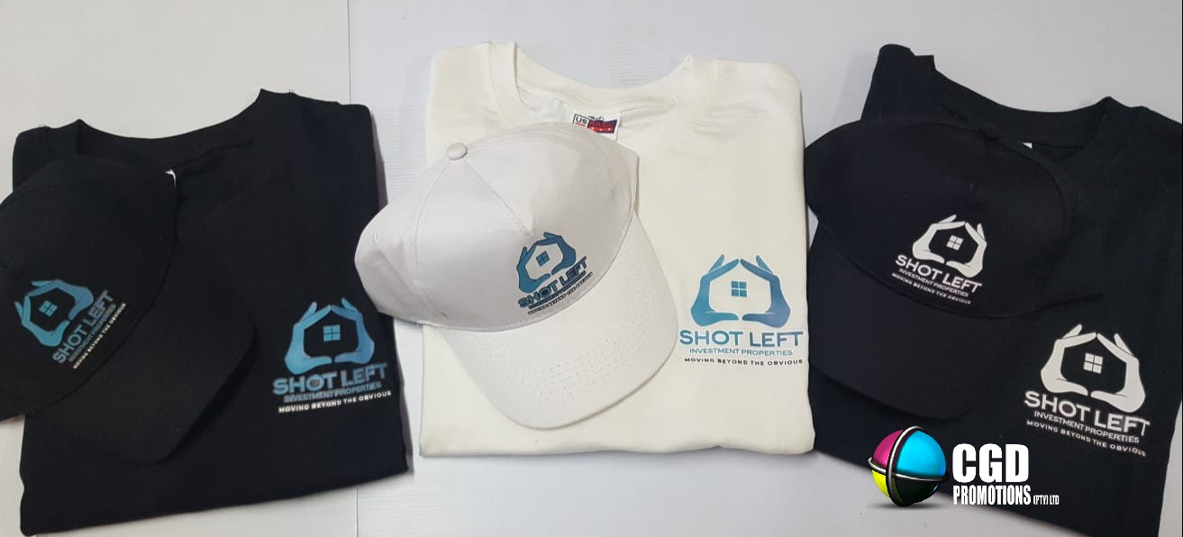 Custom Branded Shirt + FREE Cap – No Min Order | Small Business Promo