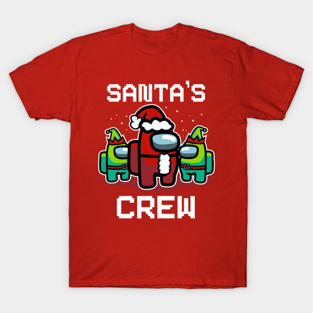 Among Us Santa Crew Adult & Kids Christmas Printed Shirt