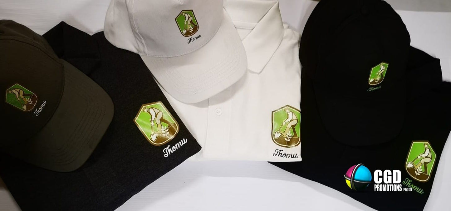 Custom Branded Shirt + FREE Cap – No Min Order | Small Business Promo