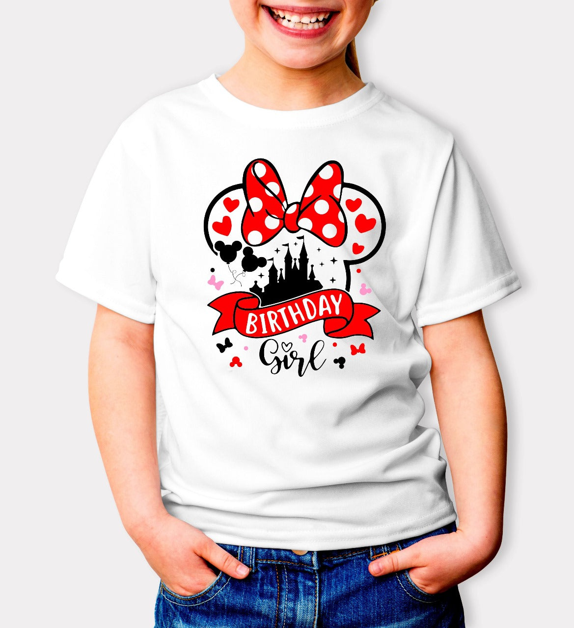 Minnie Red Birthday Kids Printed Shirt