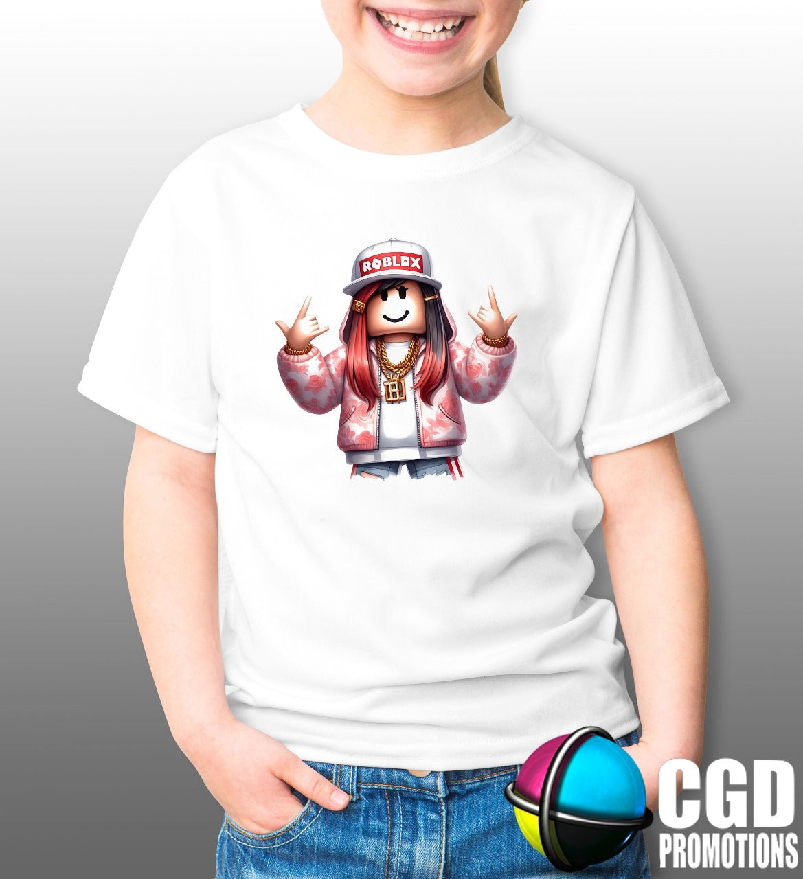 Girls Gangster Roblox Girl Printed Gaming Shirt