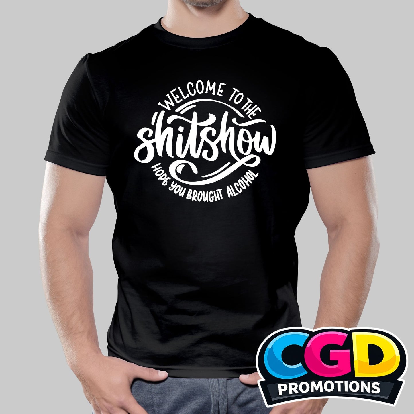 It's A Sh*t Show printed T-shirt featuring a funny adult humour quote design