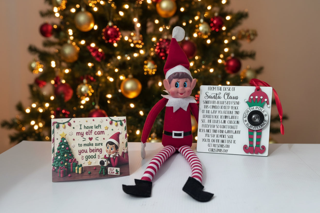 Elf on the Shelf activity box Christmas countdown activities for kids