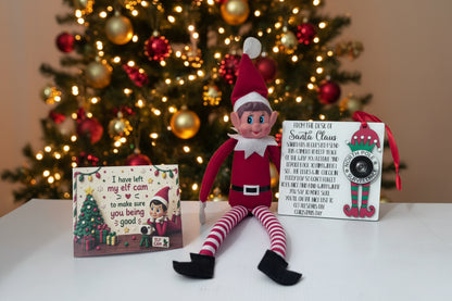 Elf on the Shelf activity box Christmas countdown activities for kids